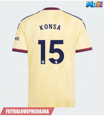 Lacne Muži Futbalové dres Arsenal Ezri Konsa #15 2026-27 Krátky Rukáv - Tretina